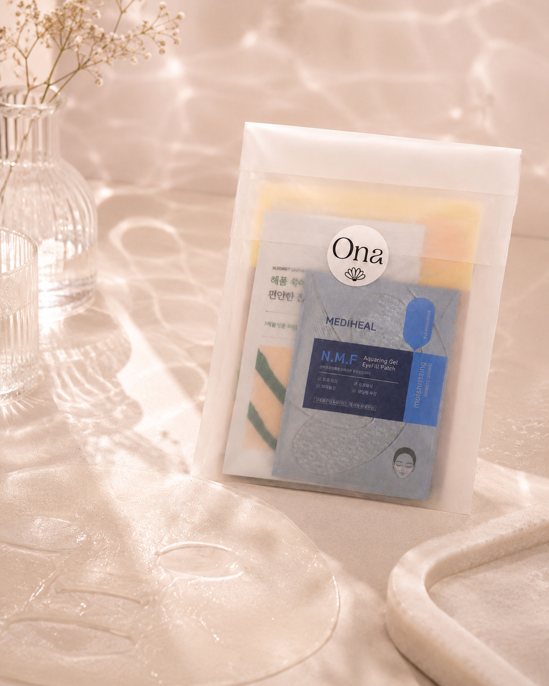 Enveloppe Ona édition juillet 2026 hydratation fraîche soins K-beauty